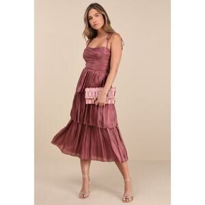 days of beauty rose pink burnout floral skater dress Rose Pink Skater Dress - Chiffon Mini Dress - Surplice Dress